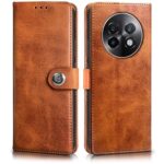 Shock Proof Flip Cover Back Case for Realme 13 Plus 5G | Magnetic Wallet Leather Case with Stand