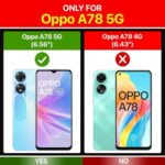 Tough Armor Bumper Mobile Back Case for Oppo A78 5G | Sliding Camera Shield Cover | Shock Proof 360? Protection | Hybrid PC + TPU | Ring Holder with Kickstand ? Blue - Image 3