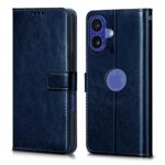 Shock Proof Flip Cover Back Case for Iphone 16 | Magnetic Wallet Leather Case with Stand