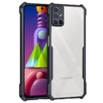 Shock Proof Clear Back Cover Case Mobile Cover for Samsung Galaxy M51 (Hard | Hybrid PC + TPU | Full Armour Device & Camera Protection | Black) - Image 3