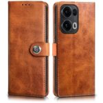 Shock Proof Flip Cover Back Case for Oppo Reno 13 Pro 5G | Magnetic Wallet Leather Case with Stand