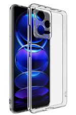 kelpuj Crystal Clear TPU Back Case for Compatible with Xiaomi Redmi Note 12 Pro Plus 5G | Flexible Shockproof Ultra Protective Mobile Cover Transparent