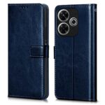 Shock Proof Flip Cover Back Case for Mi Redmi 13 5G | Magnetic Wallet Leather Case with Stand