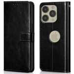 Shock Proof Flip Cover Back Case for Apple Iphone 14 Pro | Magnetic Wallet Leather Case with Stand