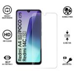 Unbreakable Nano Film Glass Screen Protector for Redmi A4 5G | Poco C75 5G | 14C 5G | Poco M7 [ Flexible like a Screen Guard, Harder than a Tempered Glass ]  Pack Of 2 - Image 6