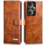 Shock Proof Flip Cover Back Case for Itel P55 Plus 4G | Magnetic Wallet Leather Case with Stand