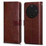 Shock Proof Flip Cover Back Case for Honor X9B 5G | Magnetic Wallet Leather Case with Stand