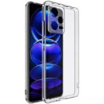 kelpuj Crystal Clear Transparent Back Cover for Compatible with Xiaomi Redmi Note 12 Pro 5G | Shockproof TPU Silicone Case Transparent