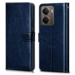 Shock Proof Flip Cover Back Case for Realme P3 5G | Magnetic Wallet Leather Case with Stand