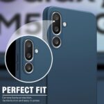 Back Cover for Samsung Galaxy M56 5G | Galaxy F56 5G | Ultra Slim Soft Rubberised Case | Inner Velvet Fabric | Matte Silicone Flexible Mobile Case | Camera Protection  Blue - Image 8