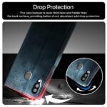 Shock Proof Flip Cover Back Case for Samsung Galaxy A20 | Magnetic Wallet Leather Case with Stand - Image 7