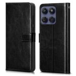 Shock Proof Flip Cover Back Case for Motorola Moto Edge 60 Fusion | Magnetic Wallet Leather Case with Stand