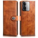 Shock Proof Flip Cover Back Case for Iqoo Z9 5G | Magnetic Wallet Leather Case with Stand