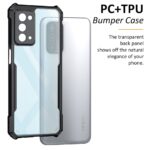 Poly Carbonate + TPU Shock Proof Clear Protective Back Case for Oppo A74 5G - Airedge Technology | 360 Degree Camera Protection | Transparent Hybrid Back Case Mobile Cover - Black - Image 4