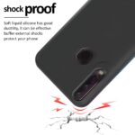 Ultra Slim Matte Shockproof Soft Silicone Back Case Cover for Vivo Y12 | Y15 | Y17- Pitch Black - Image 6