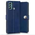 Shock Proof Flip Cover Back Case for Motorola Moto G60 | Magnetic Wallet Leather Case with Stand - Image 2