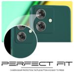 Back Cover for Realme Narzo N61 | Realme C61 | Ultra Slim Soft Rubberised Case | Inner Velvet Fabric Lining | Matte Silicone Flexible Mobile Case | Camera Protection -Green - Image 8