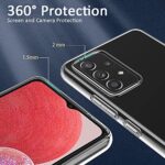 kelpuj Ultra Hybrid Transparent Back Cover for Samsung Galaxy A13 4G | Crystal Clear Shockproof TPU Silicone Back Cover Case Transparent - Image 8