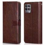 Shock Proof Flip Cover Back Case for Realme Narzo 50 4G | Magnetic Wallet Leather Case with Stand