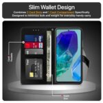 Shock Proof Flip Cover Back Case for Samsung Galaxy M55 5G | Magnetic Wallet Leather Case with Stand - Image 7
