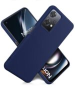 kelpuj Slim Frameless Back Cover for 1+ OnePlus Nord CE 2 Lite 5G | Ultra Thin Lightweight Design & Camera Protection | Soft Matte Silicone Flexible Mobile Case (Blue) - Image 4