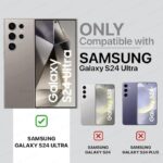 Ultra-Hybrid Back Case Cover for Samsung Galaxy S24 Ultra 5G | Compatible with MagSafe | Drop and Camera Protection | Shock Proof Crystal Clear Mobile Back Case (PC+TPU, Transparent) - Image 2