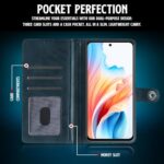 Shock Proof Flip Cover Back Case for Oppo A79 5G | Magnetic Wallet Leather Case with Stand - Image 7