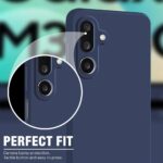 Back Cover for Samsung Galaxy M36 5G | Samsung Galaxy F36 5G | Ultra Slim Soft Rubberised Case (Blue) - Image 8