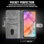 Shock Proof Flip Cover Back Case for Vivo Y200E 5G | Magnetic Wallet Leather Case with Stand - Image 7