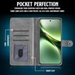 Shock Proof Flip Cover Back Case for Vivo X200 5G | Magnetic Wallet Leather Case with Stand - Image 7