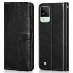 Shock Proof Flip Cover Back Case for Realme Narzo 50I | Magnetic Wallet Leather Case with Stand