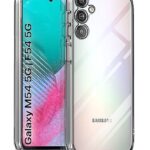 Ultra-Hybrid Crystal Clear Back Case Cover for Samsung Galaxy M54 | F54 5G | Hard Back | Slim Fit Shockproof Design | Camera Protection Bump Case (PC,TPU | Transparent)