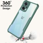 Shock Proof Clear Back Cover Case Mobile Cover for OnePlus Nord CE 2 Lite 5G (Hard | Hybrid PC + TPU | Full Armour Device & Camera Protection | Green) - Image 4