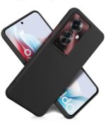 Slim Frameless Back Cover for Oppo F25 Pro 5G | Ultra Thin Lightweight Design & Camera Protection | Soft Matte Silicone Flexible Mobile Case (Black) - Image 4