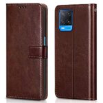 Shock Proof Flip Cover Back Case for Oppo A54 4G | Magnetic Wallet Leather Case with Stand