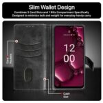 Shock Proof Flip Cover Back Case for Motorola Moto G84 5G | Magnetic Wallet Leather Case with Stand - Image 7