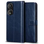 Shock Proof Flip Cover Back Case for Itel P55 5G | Magnetic Wallet Leather Case with Stand - Image 5