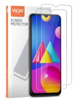 Screen Tempered Glass Guard Compatible For Galaxy F02s / M02s | Anti Scratch Case Cover Friendly Gorilla Protector and Easy Installation Kit (Except Edges) Transparent [ Pack of 2 ] - Image 2