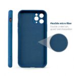 Back Cover for Infinix Note 12 | Ultra Slim Soft Rubberised Case | Inner Velvet Fabric Lining | Matte Silicone Flexible Mobile Case | Camera Protection - Blue - Image 4
