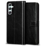 Shock Proof Flip Cover Back Case for Samsung Galaxy A54 5G | Magnetic Wallet Leather Case with Stand - Image 5