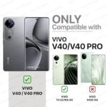 Back Cover for Vivo V40 | V40 Pro 5G | T3 Ultra 5G with Hexa Cube Design | Ultra Slim Soft Case | Inner Velvet Fabric | Matte Silicone Flexible Mobile Case | Camera Protection - Black - Image 2