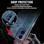 Shock Proof Flip Cover Back Case for Motorola Moto G24 Power 5G | Magnetic Wallet Leather Case with Stand - Image 7