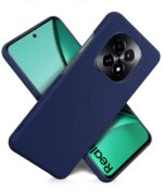 Slim Frameless Back Cover for Realme C63 5G | Ultra Thin Lightweight Design & Camera Protection | Soft Matte Silicone Flexible Mobile Case (Blue) - Image 3