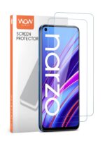 Screen Tempered Glass Guard For Realme Narzo 30 | Anti Scratch Case Cover Friendly Gorilla Protector and Installation Kit (Except Edges) Transparent [ Pack of 2 ] - Image 2