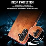 Shock Proof Flip Cover Back Case for Samsung Galaxy M36 5G | Magnetic Wallet Leather Case with Stand - Image 7