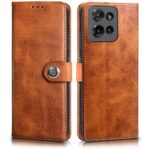 Shock Proof Flip Cover Back Case for Motorola Moto Edge 50 5G | Magnetic Wallet Leather Case with Stand