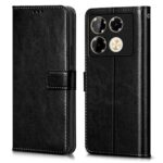 Shock Proof Flip Cover Back Case for Infinix Note 40 Pro | Magnetic Wallet Leather Case with Stand