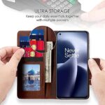 Shock Proof Flip Cover Back Case for 1+ Oneplus Nord 2T 5G | Magnetic Wallet Leather Case with Stand - Image 5