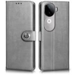 Shock Proof Flip Cover Back Case for Iqoo Z9S 5G | Magnetic Wallet Leather Case with Stand