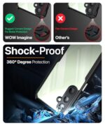 Shock Proof Clear Protective Back Case for Samsung Galaxy M16 5G | Galaxy F16 5G AirEDGE Technology | 360 Degree Camera Protection | Transparent Hybrid Back Case Mobile Cover Black - Image 5